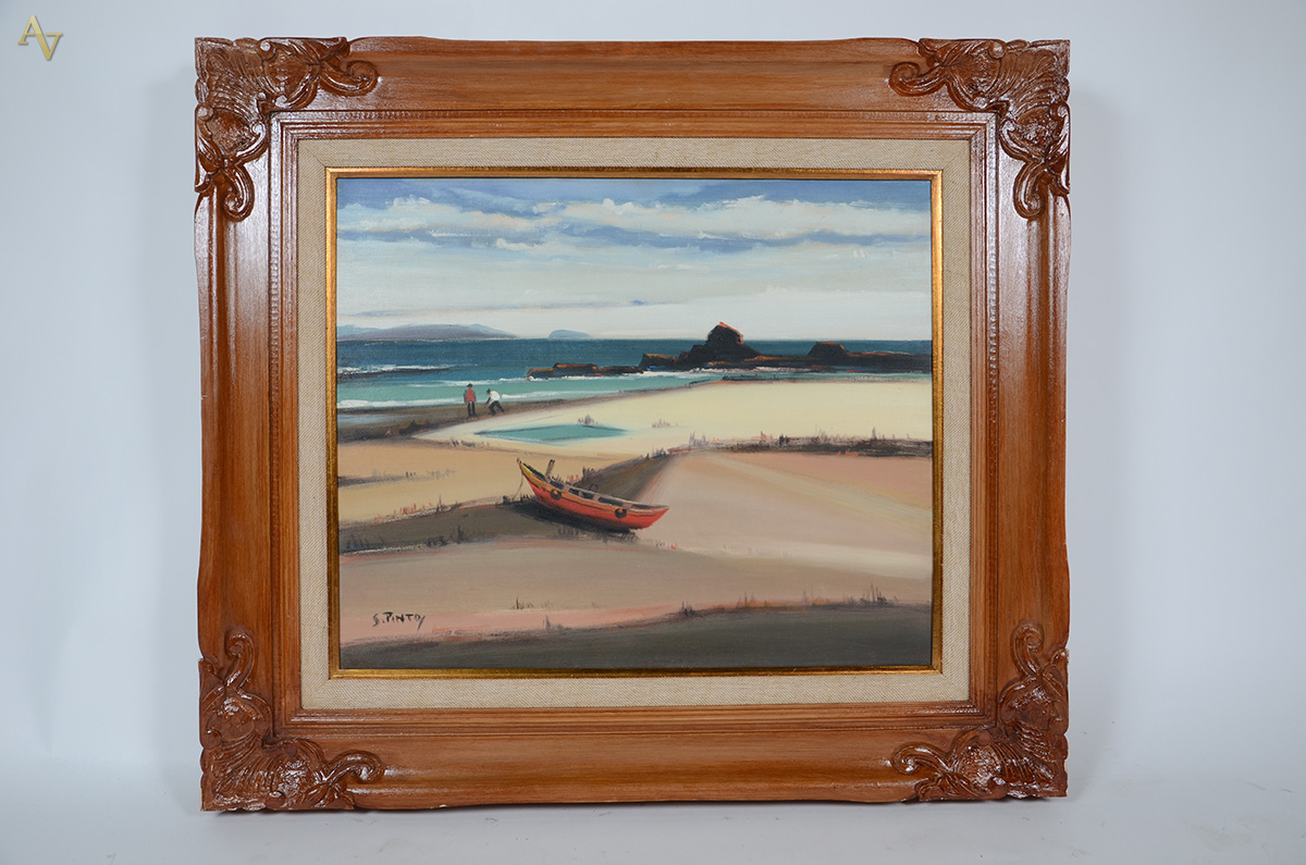 SYLVIO PINTO (1918 - 1997) - Marinha - ost - 73 x 60 - foto 1 de 3