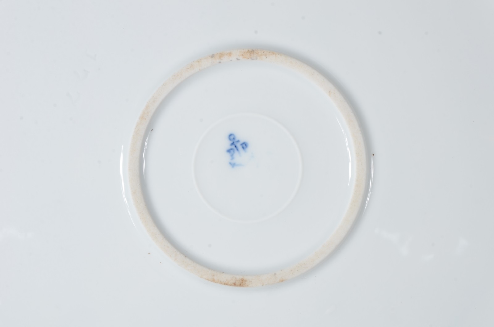 Duas travessas de porcelana decoração "cebolinha" azul e branca... - foto 4 de 4