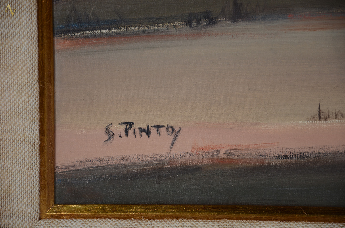 SYLVIO PINTO (1918 - 1997) - Marinha - ost - 73 x 60 - foto 3 de 3