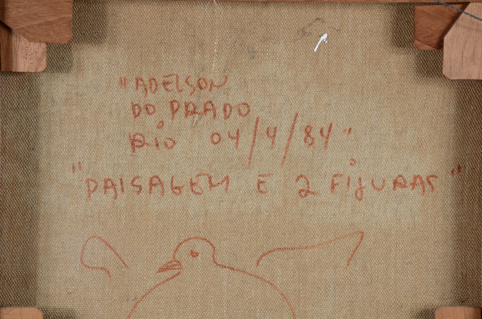 Adelson do Prado (1944-2013), Paisagem e 2 Figuras - foto 5 de 5