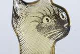 Abraham Palatnik (1928-2020),  - Escultura de resina de poliéster representando cabeça de gato.