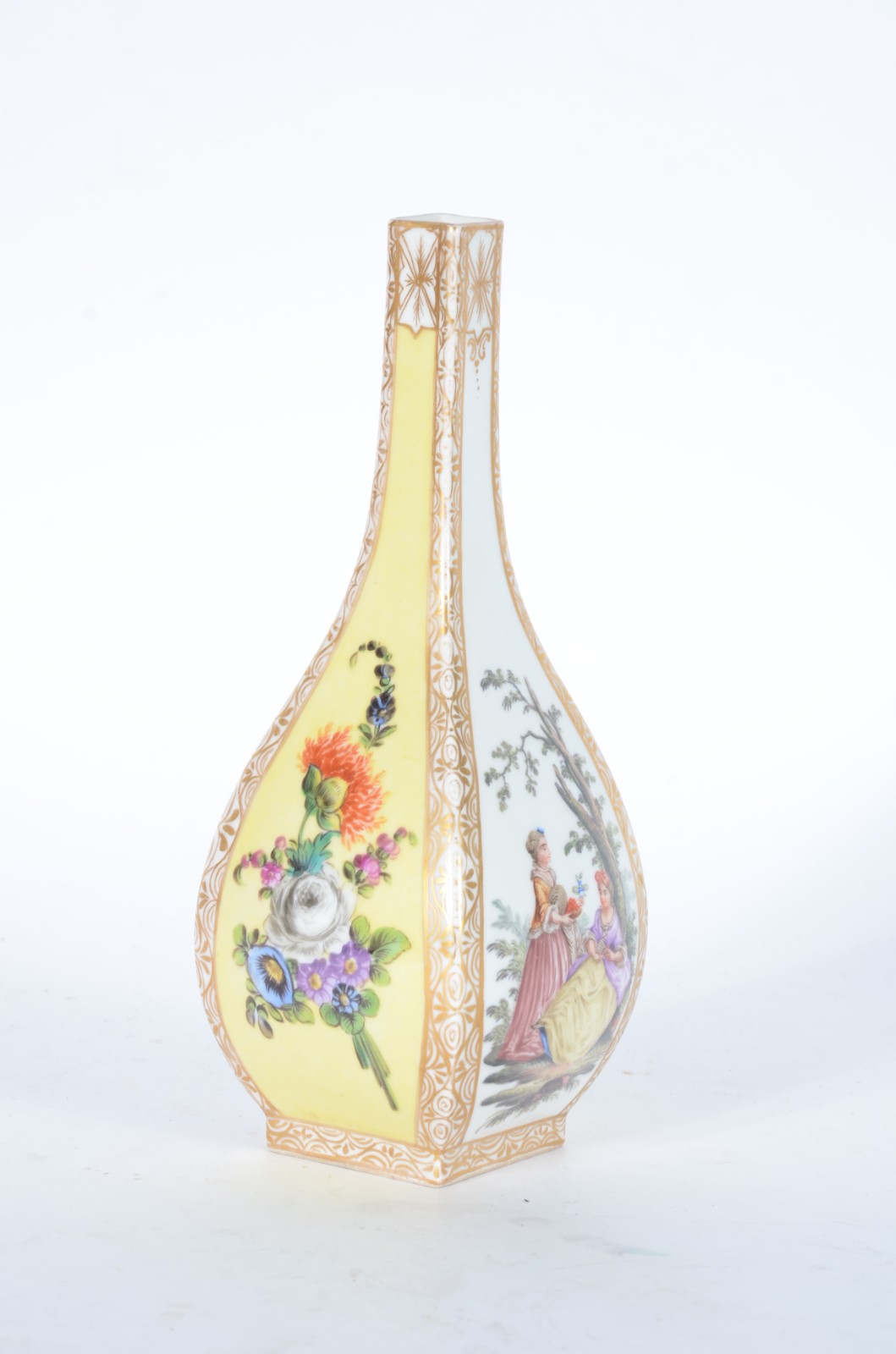 Solifleur de porcelana pintada à mão na fábrica de Dresden, decorada... - foto 2 de 4