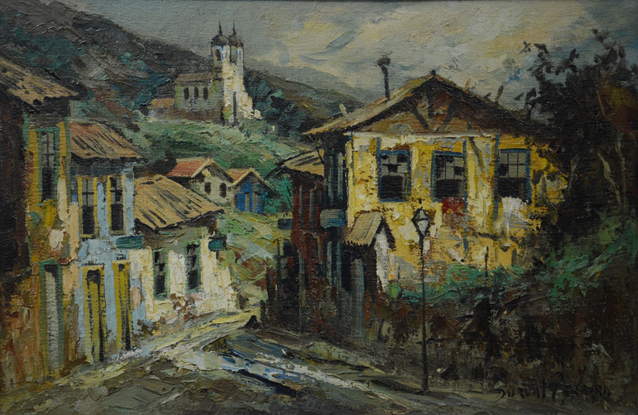 DURVAL PEREIRA (1921 - 1984) - Casario - ost - 40 x 61 - foto 2 de 3