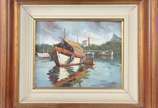 JESUS, Barcos - Óleo sobre tela.