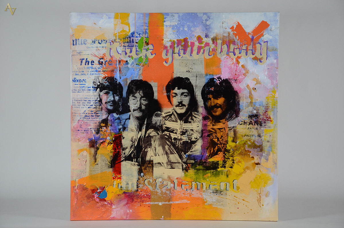 CLAUS COSTA (1971) - The Beatles - téc. mista - 130 x 130 - foto 1 de 4