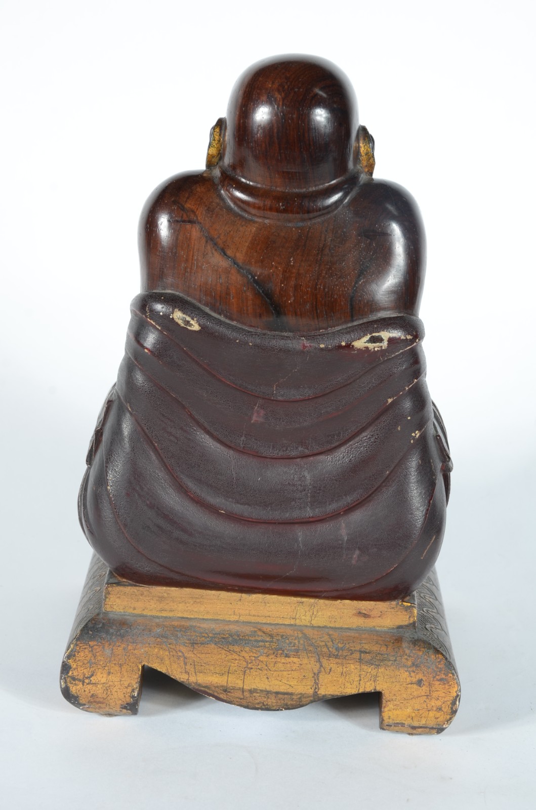 Antiga escultura chinesa feita de madeira nobre escura, ricamente... - foto 4 de 5