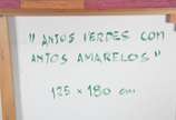 Adriano Mangiavacchi (1941), Anjos Verdes com A... - Acrílico sobre tela. Datado 1995.