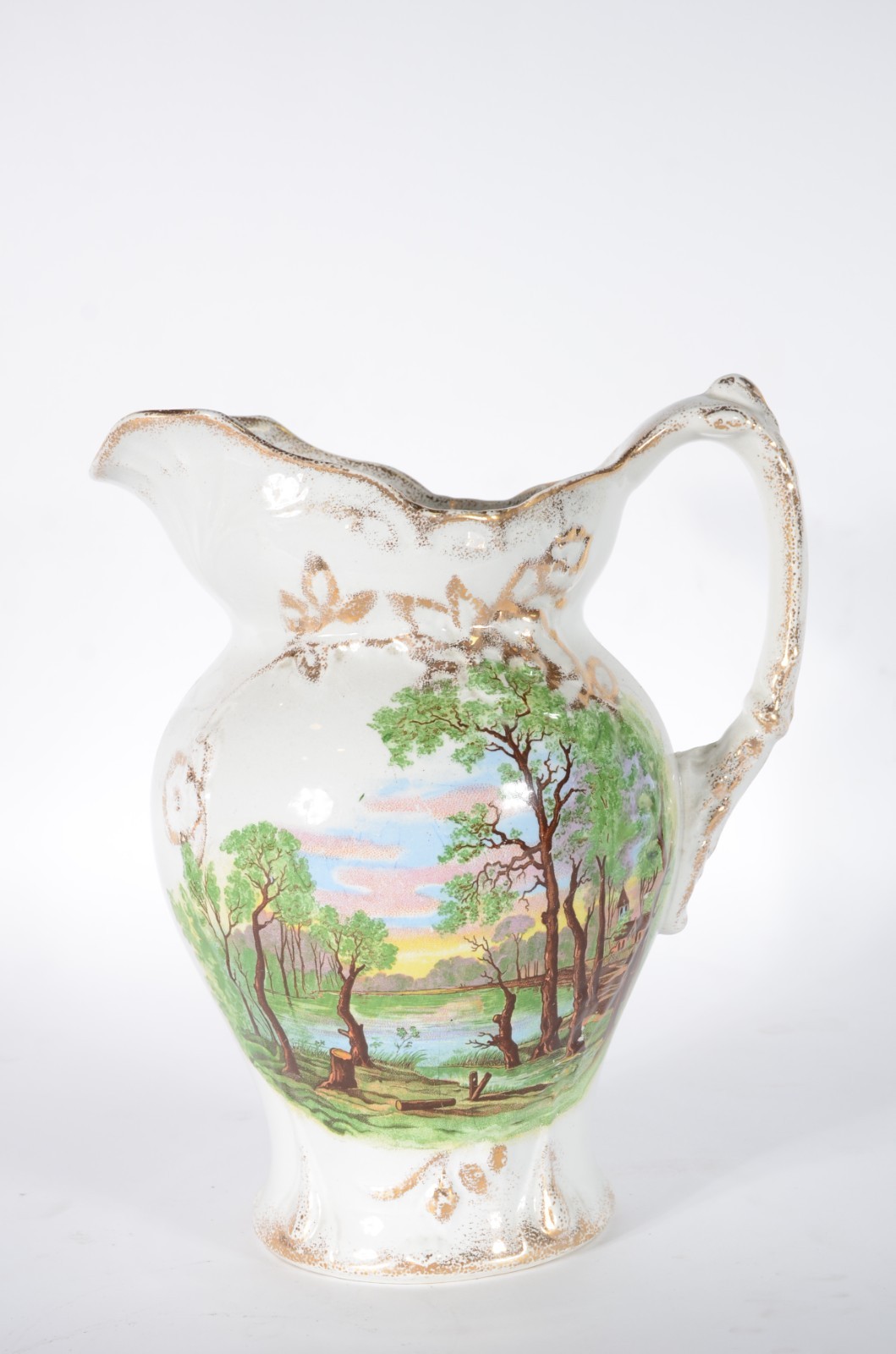 Gomil com bacia de porcelana Villeroy&Boch alemão com cenas em... - foto 2 de 7