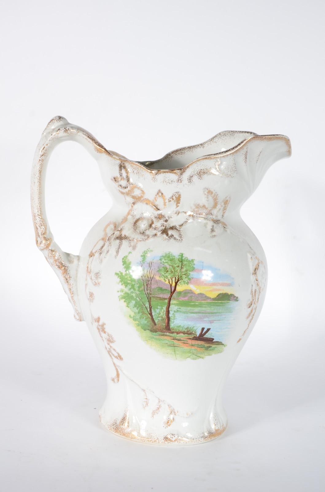 Gomil com bacia de porcelana Villeroy&Boch alemão com cenas em... - foto 3 de 7