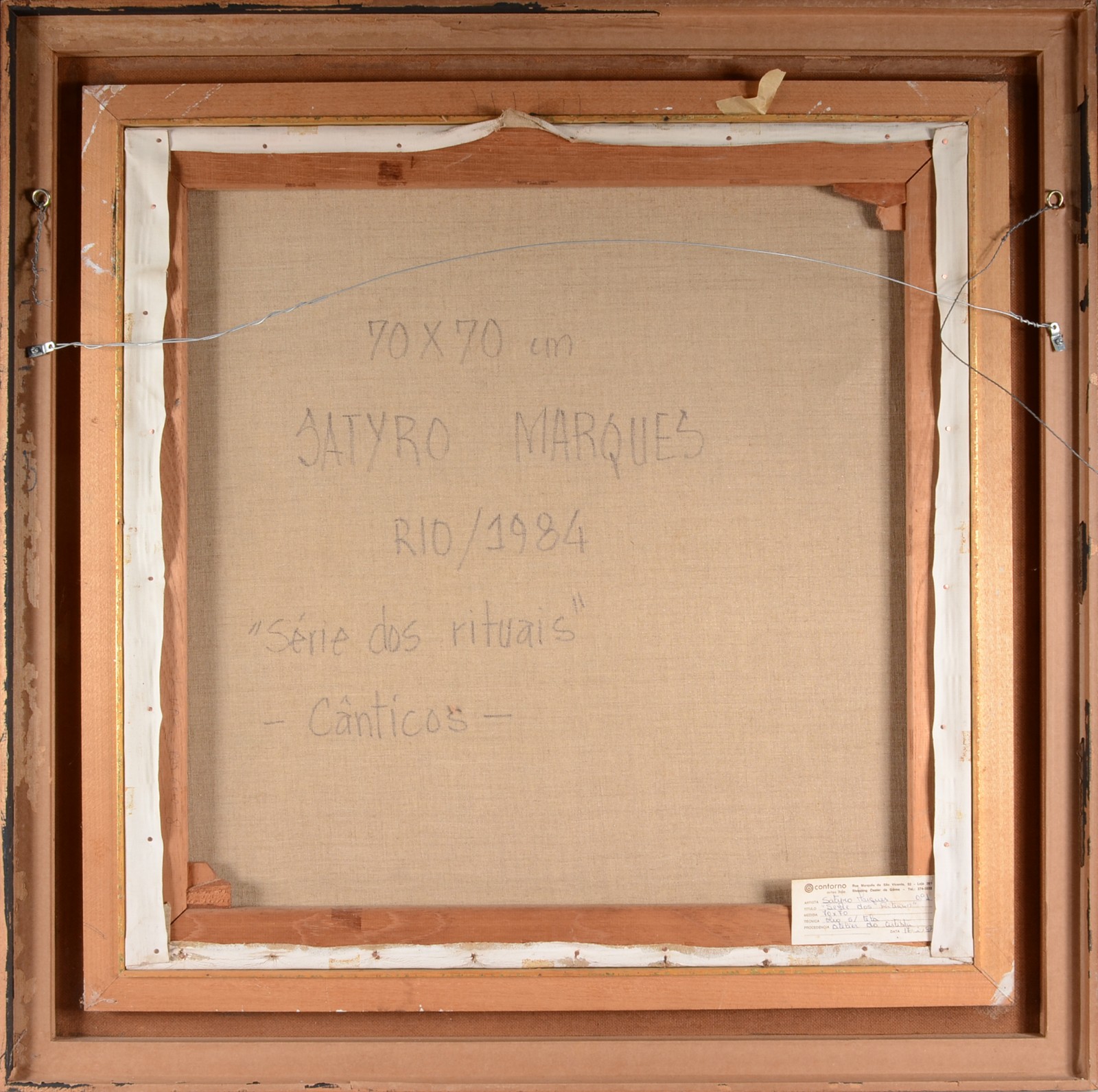 Satyro Marques (1935), Série dos rituais - Cânticos - foto 4 de 5