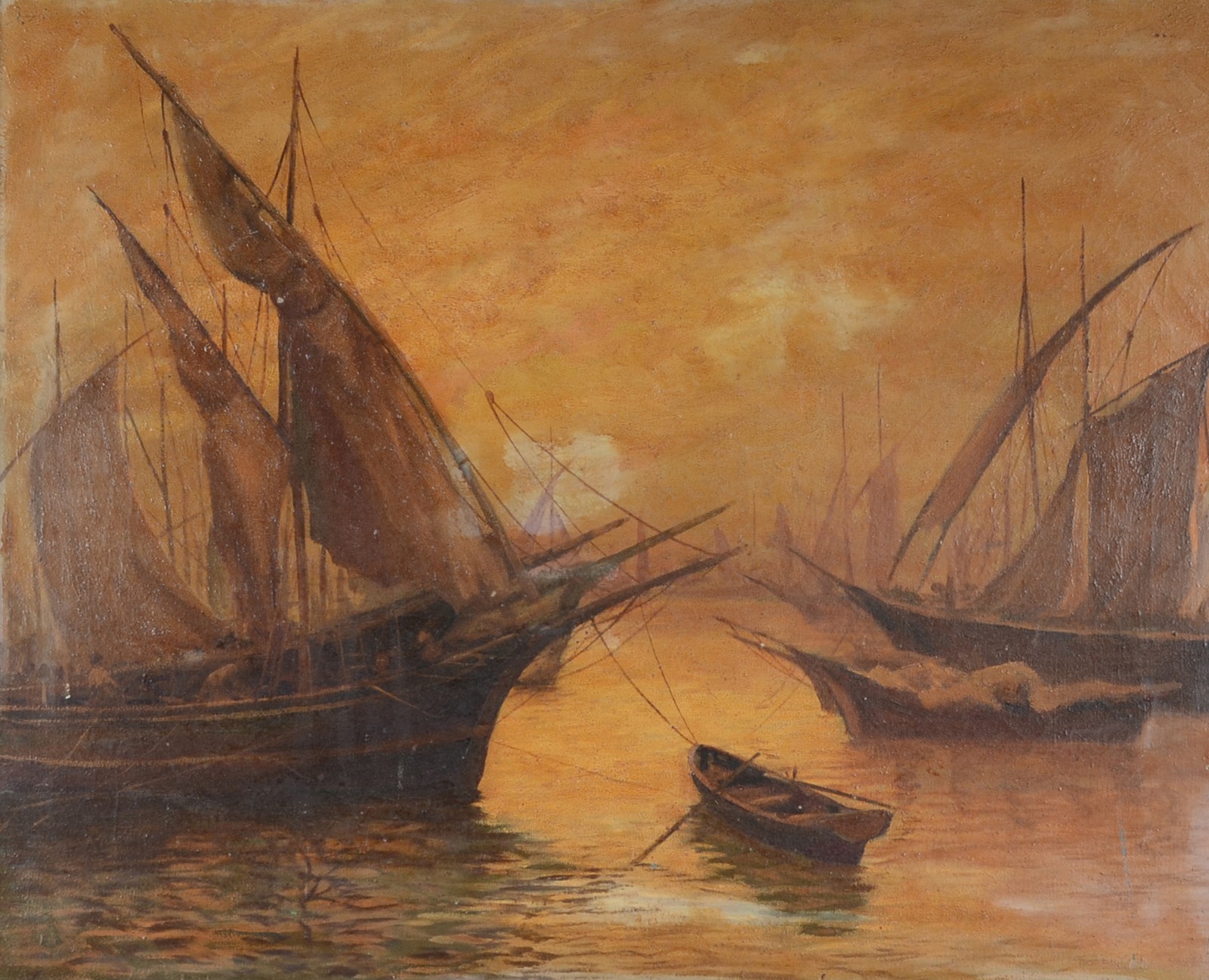 F. Bertini (1935), Marinha com barcos - foto 1 de 4