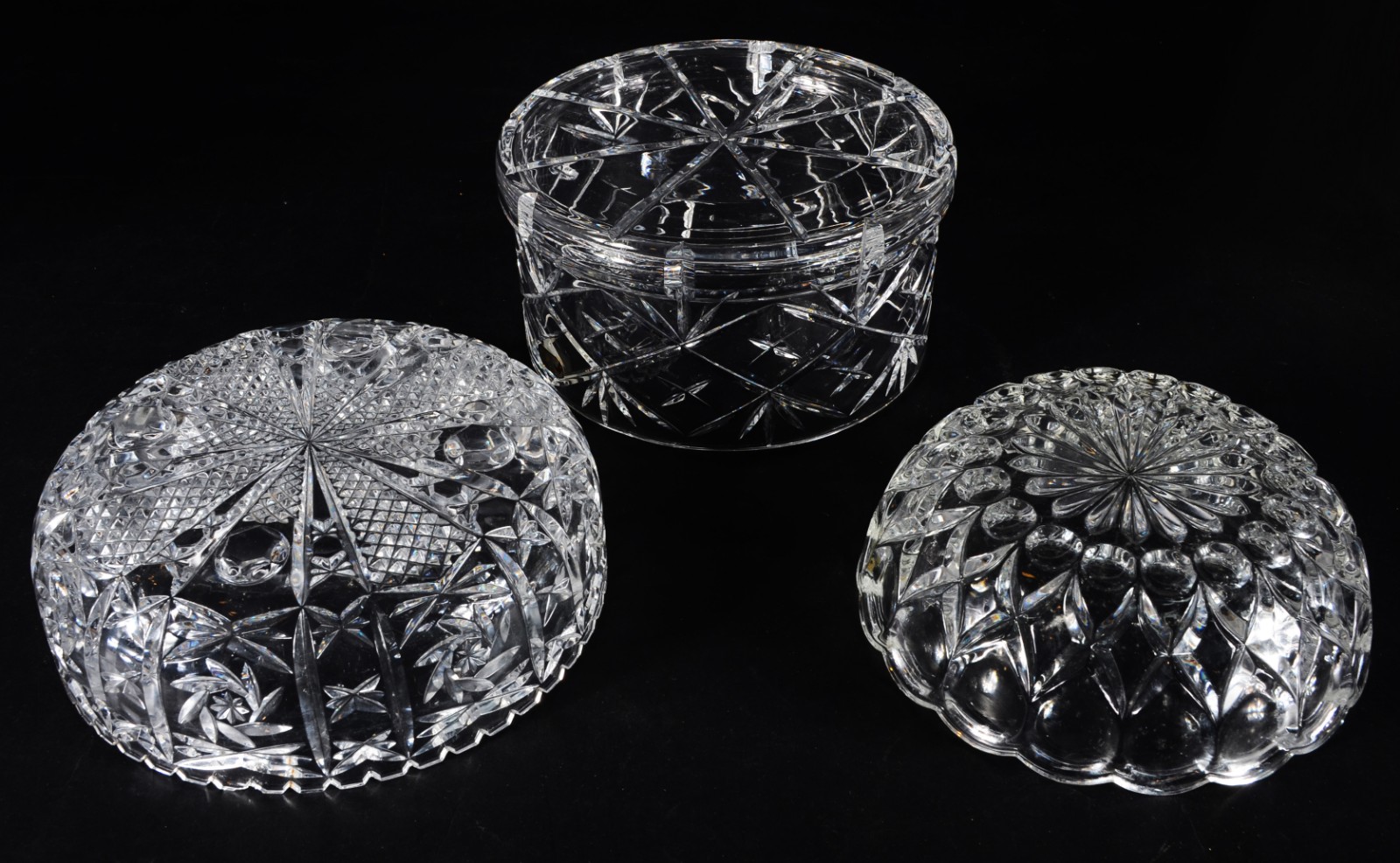 Três bowls de cristal tcheco lapidado. - foto 5 de 5