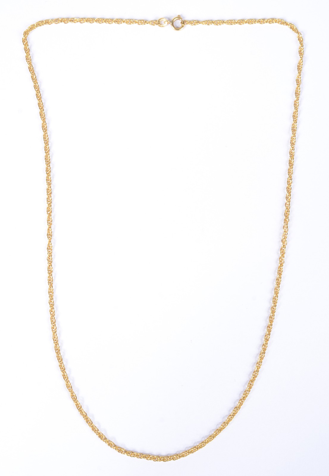 Colar de ouro 18 k., contraste 750 mls feitio malha. (Por motivos de... - foto 2 de 5