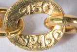 Colar de ouro 18 k., contraste 750 mls feitio m... - Colar de ouro 18 k., contraste 750 mls feitio malha. (Por motivos de segurança a peça não se encontra na loja).