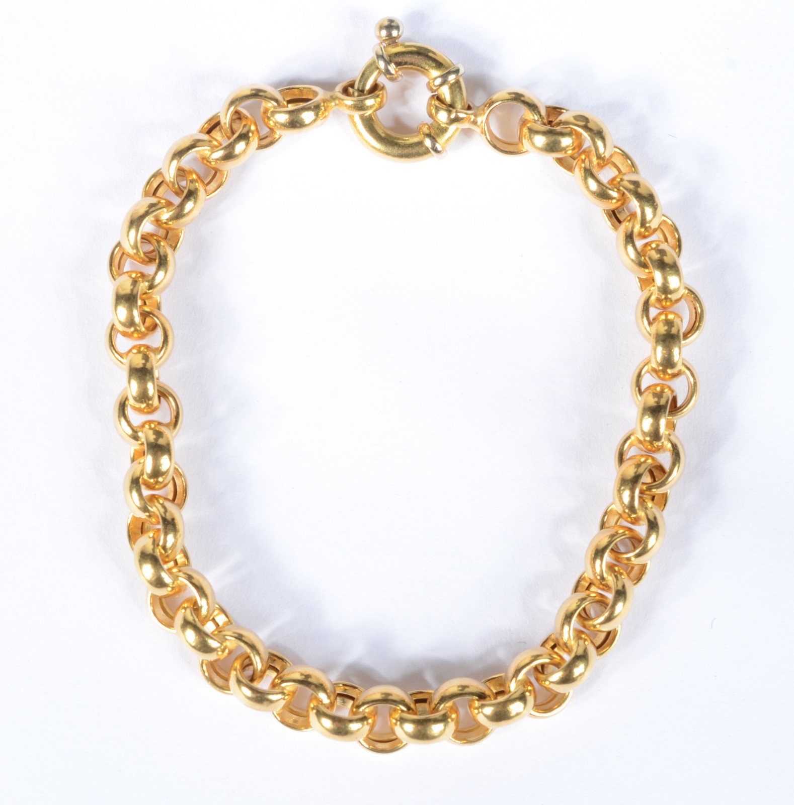 Pulseira elós portugueses de ouro 18 k., contraste 750 mls. (Por... - foto 2 de 3