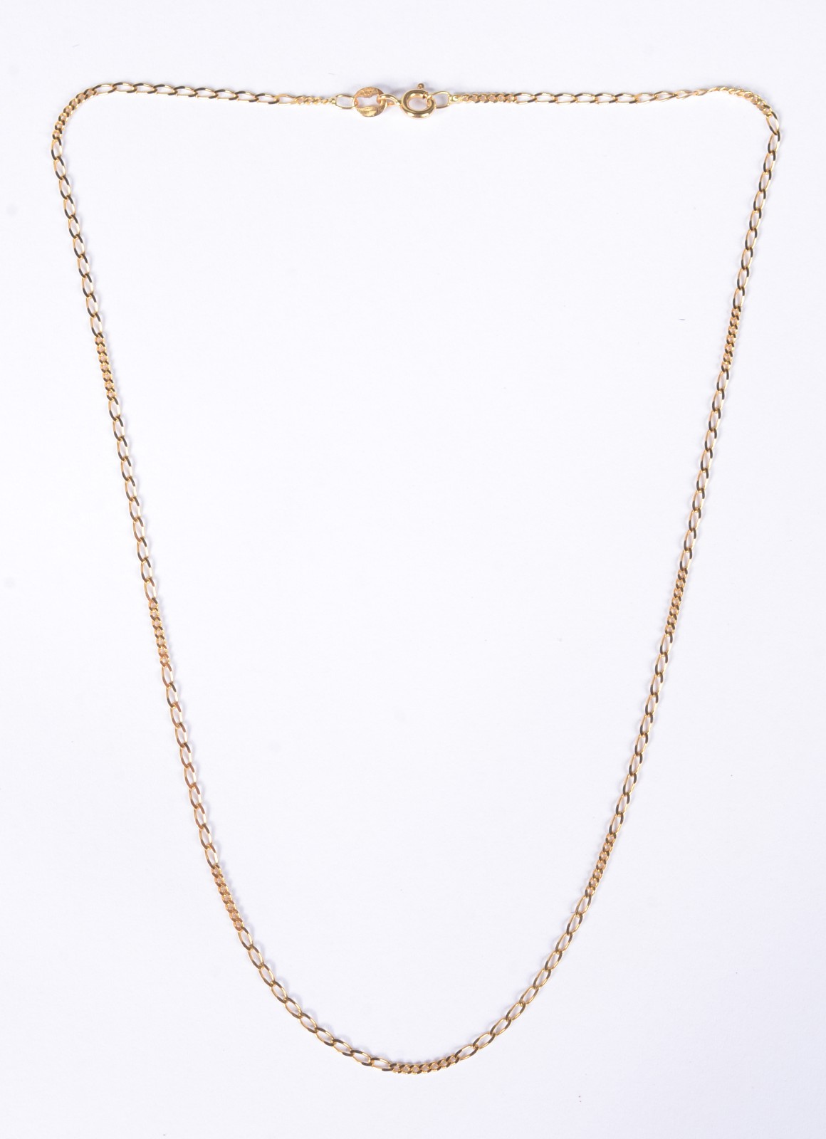Colar de ouro 18 k., contraste 750 elós chatos. (Por motivos de... - foto 2 de 5