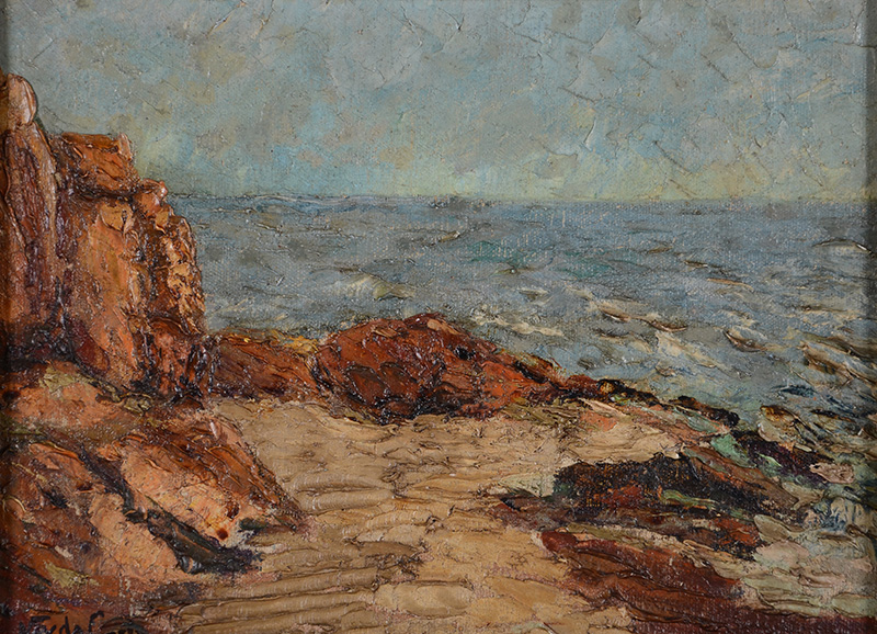 NAVARRO DA COSTA (1883 - 1931) - Marinha - osc - 30 x 40 - foto 2 de 3