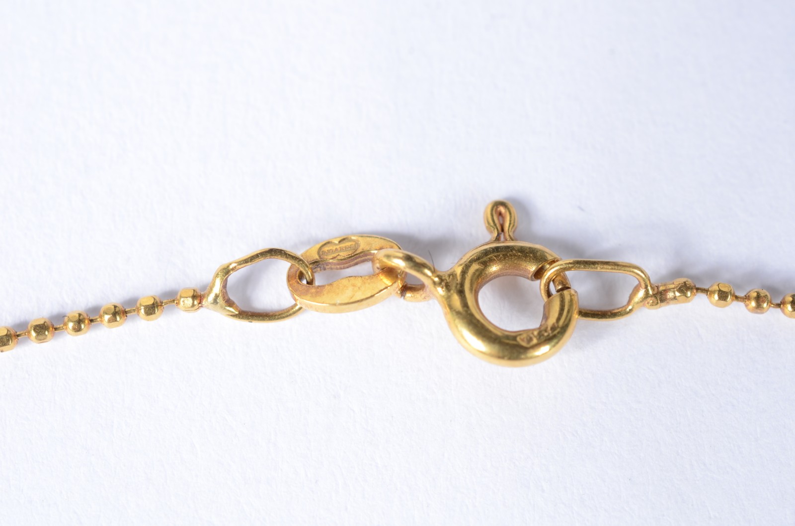 Colar com pendente na forma de coração com inscrição "Te Amo" de ouro... - foto 6 de 7