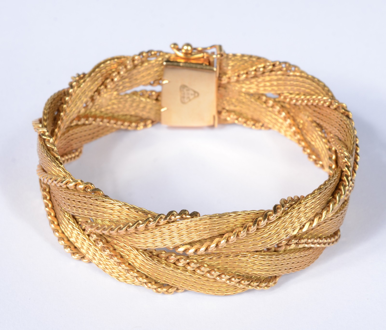 Pulseira de ouro 18 k., contraste 750 mls. (Por motivos de segurança... - foto 1 de 6
