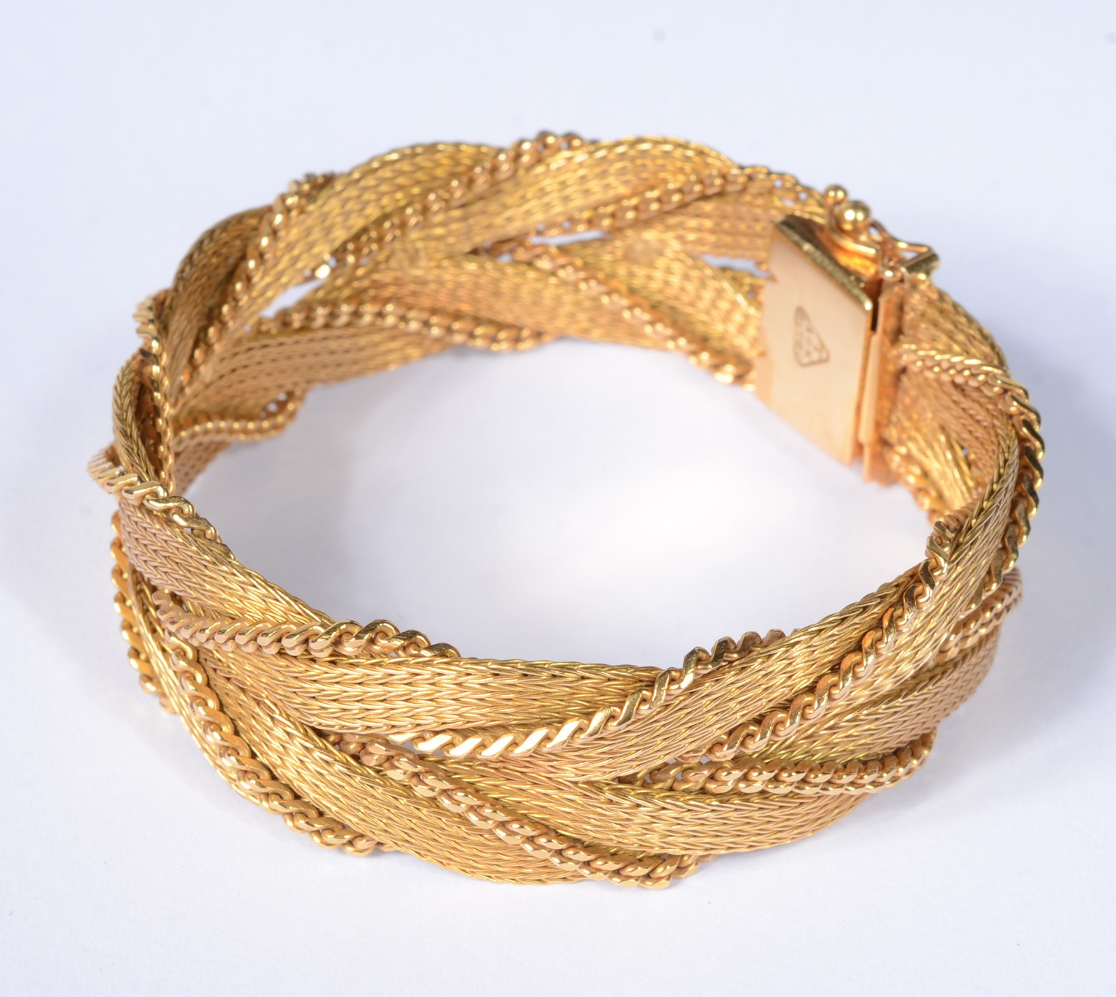 Pulseira de ouro 18 k., contraste 750 mls. (Por motivos de segurança... - foto 2 de 6