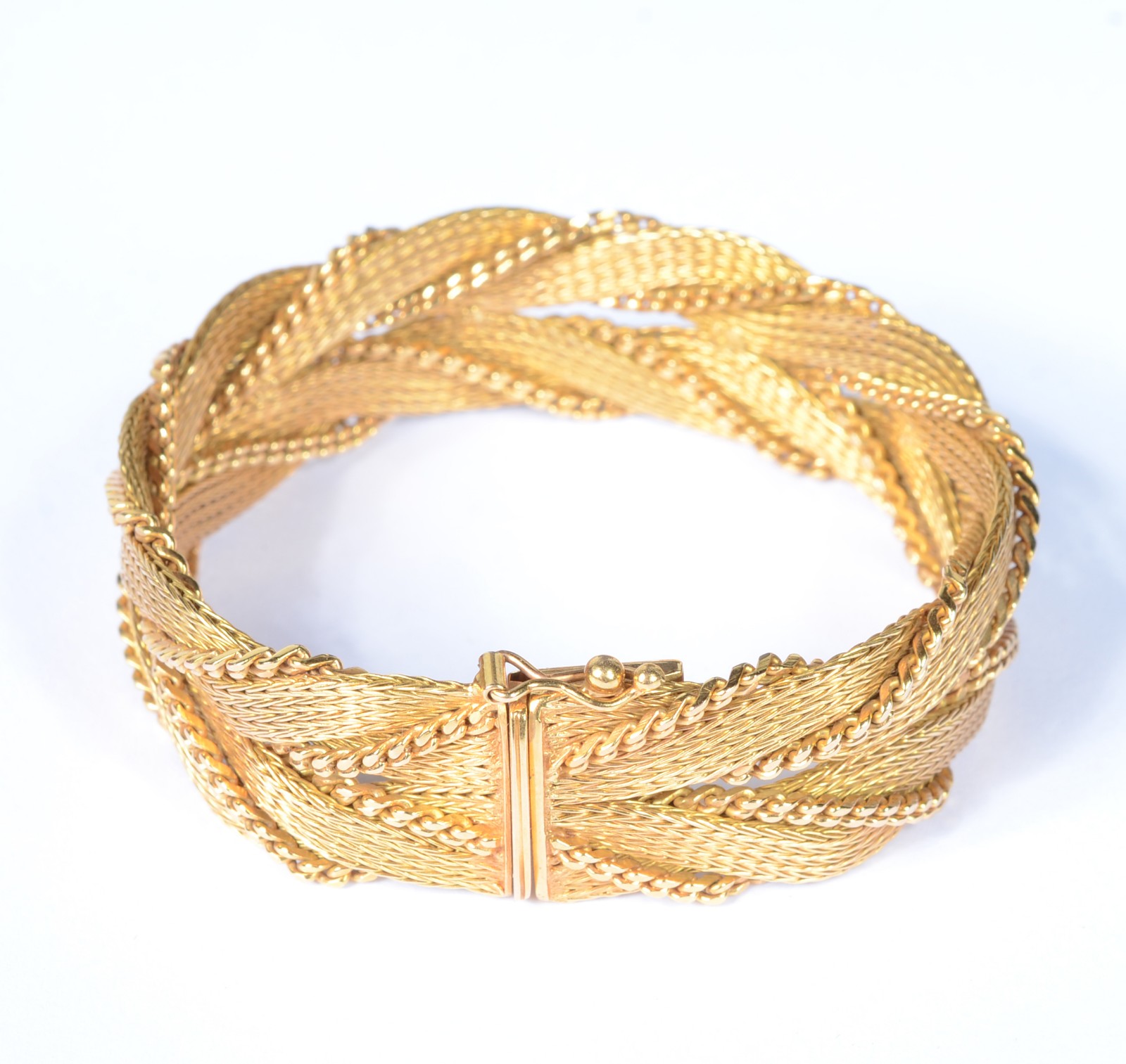 Pulseira de ouro 18 k., contraste 750 mls. (Por motivos de segurança... - foto 3 de 6
