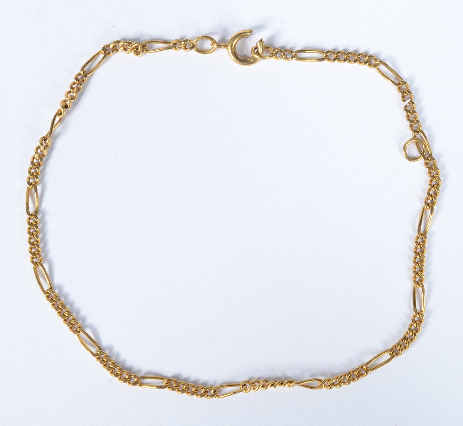 Pulseira de ouro 18 k. Faltando pino do fecho. (Por motivos de... - foto 2 de 5