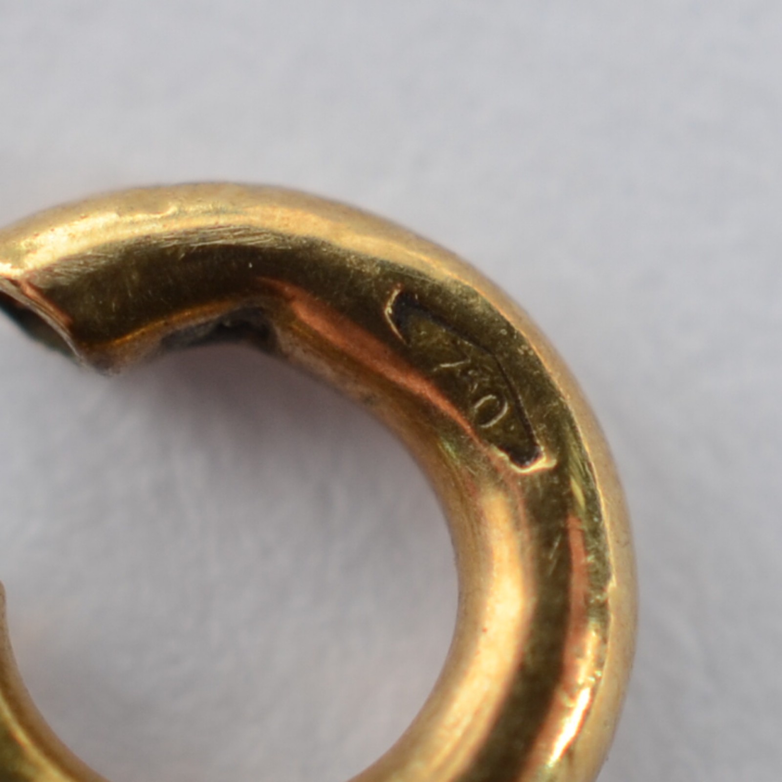 Pulseira de ouro 18 k. Faltando pino do fecho. (Por motivos de... - foto 5 de 5