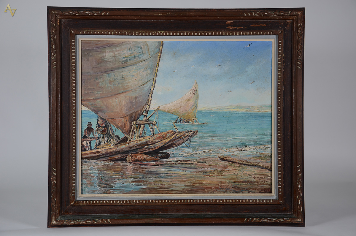 WIN VAN DIJK (1915 - 1990) - Praia de Iracema - ost - 65 x 81... - foto 1 de 4