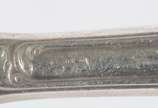 Eberle (1896),  - Faqueiro de metal prateado, composto de: 12 colheres, 12 facas grandes; 12 colheres, 12 facas de sobremesa; 12 garfos, 12 facas para peixe; 12 colhere