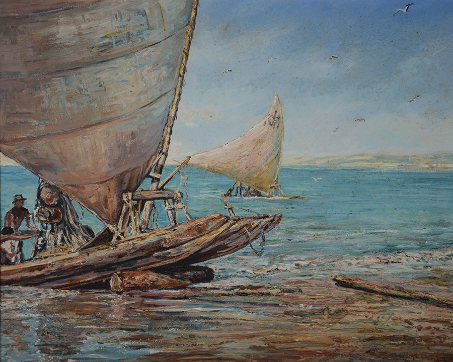 WIN VAN DIJK (1915 - 1990) - Praia de Iracema - ost - 65 x 81... - foto 2 de 4