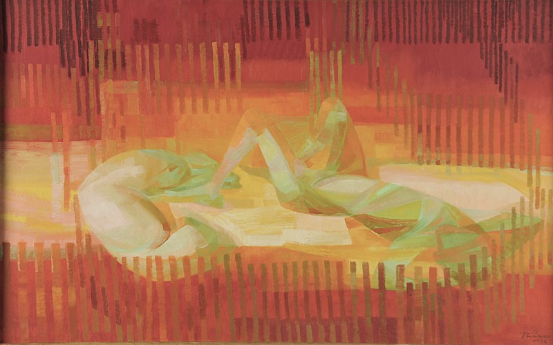 BIANCO, Enrico (1918 - 2013) - Menino com carneiro - ose - 50 x 80...