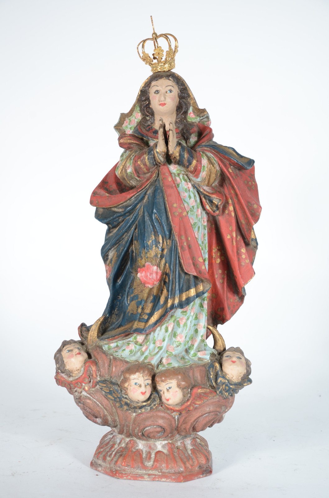 Nossa Senhora da Conceição - Imagem de madeira policromada. - foto 1 de 8