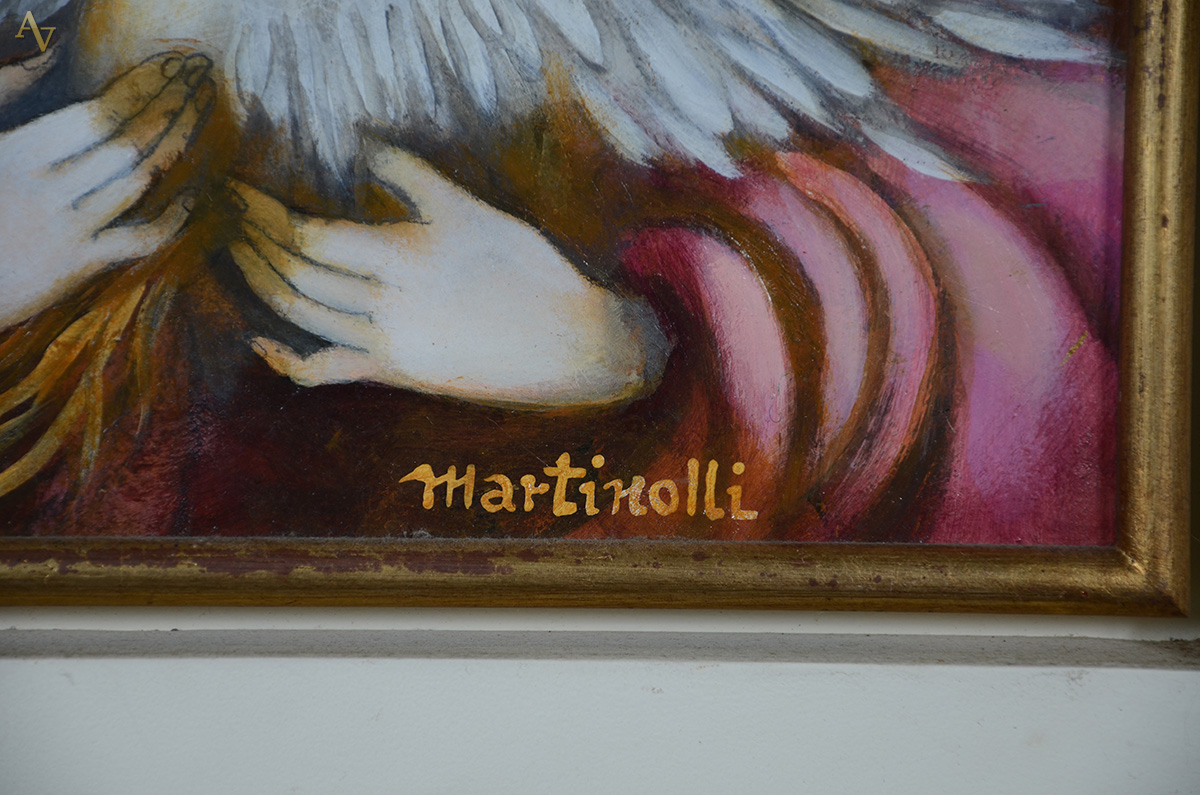 MARTINOLLI (1938) - Antigas manhãs - ose - 33 x 33 - foto 3 de 4