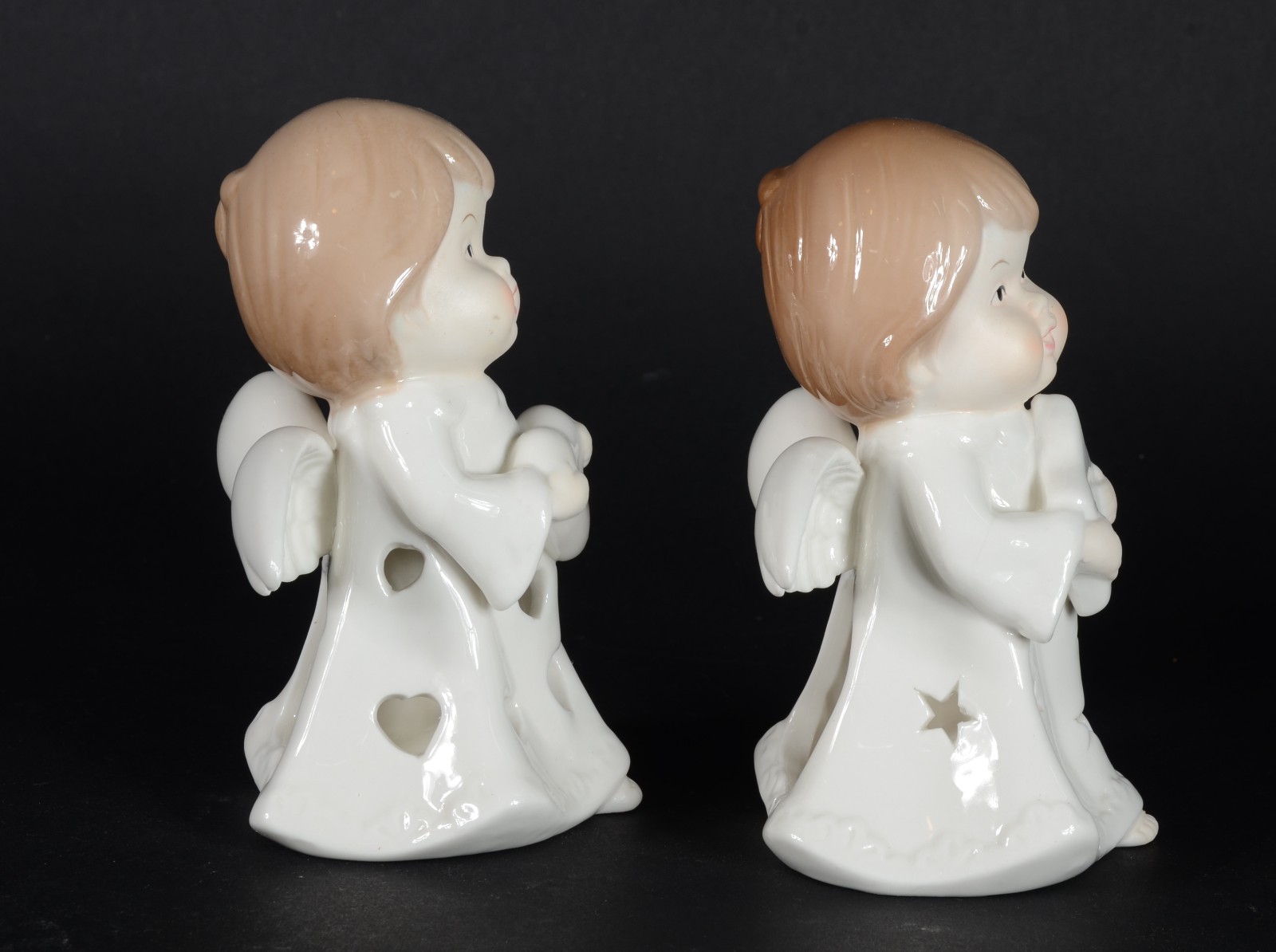 Dois porta velas na forma de anjos. - foto 3 de 6