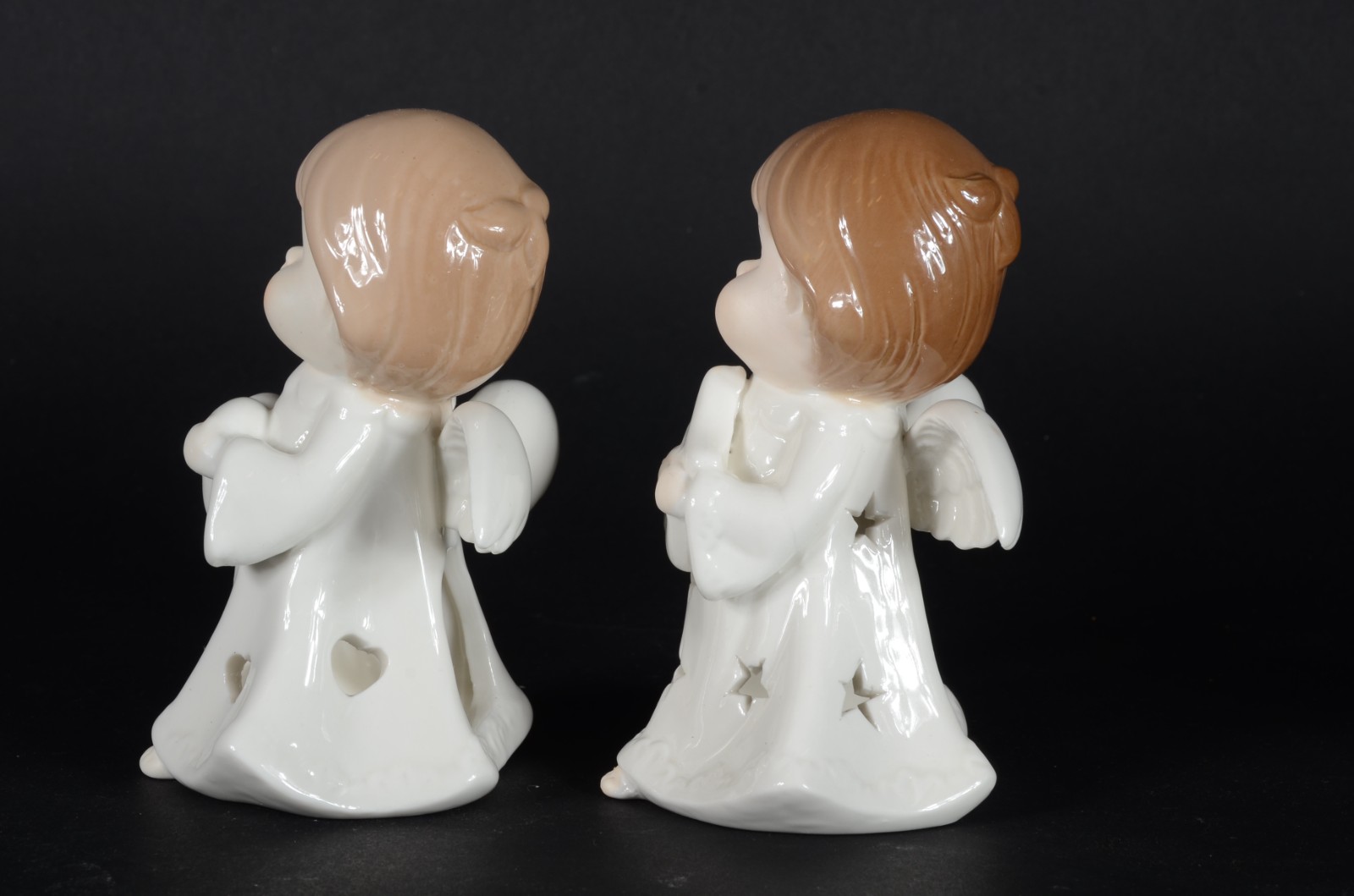 Dois porta velas na forma de anjos. - foto 5 de 6
