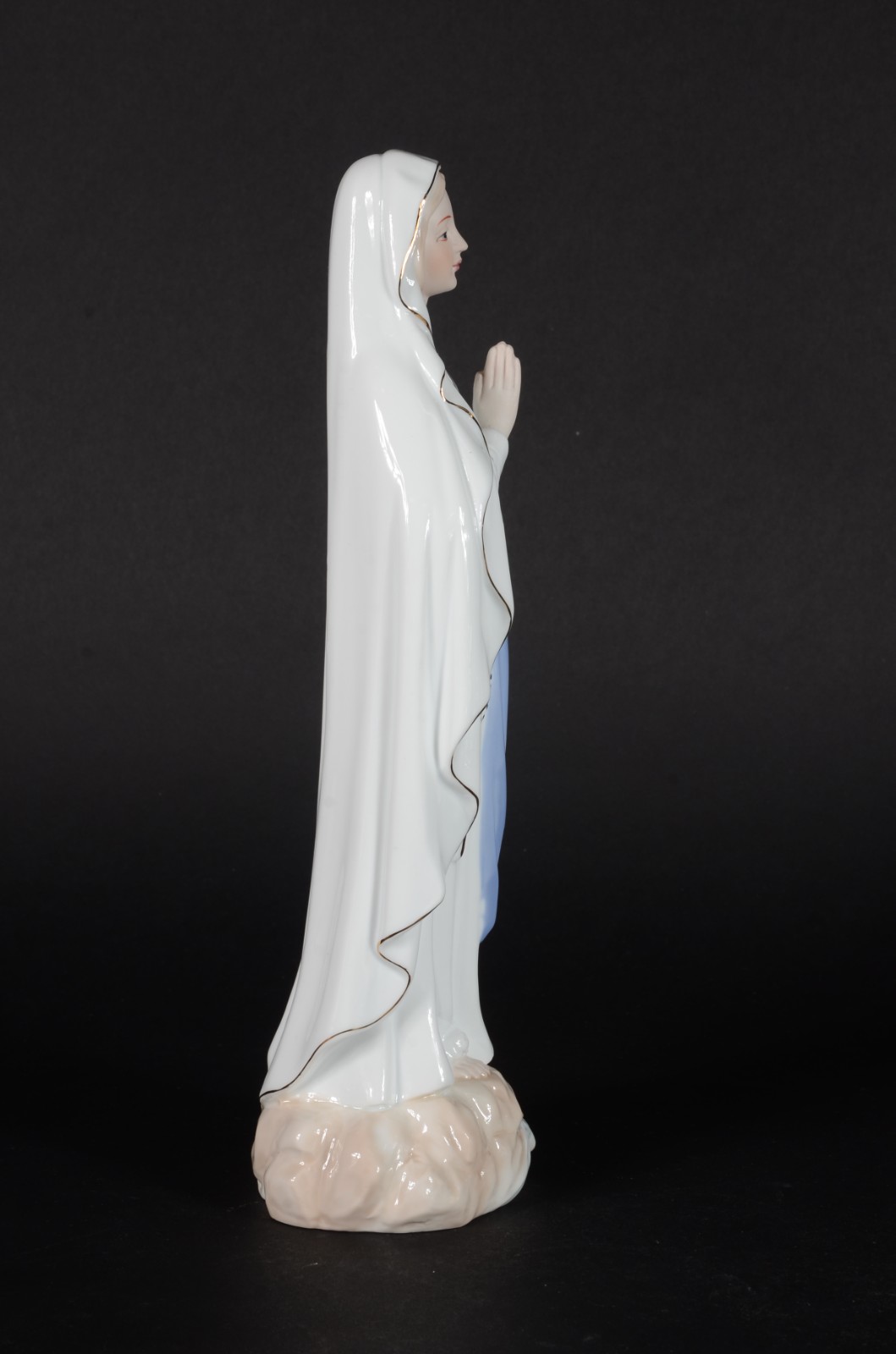 Estatueta de porcelana policromada representando Nossa Senhora do... - foto 5 de 7
