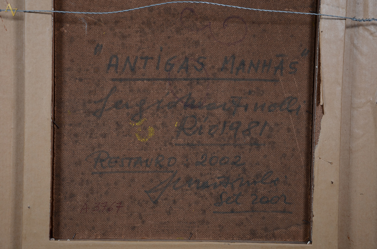 MARTINOLLI (1938) - Antigas manhãs - ose - 33 x 33 - foto 4 de 4
