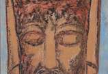 Raimundo de Oliveira (1930-1966), Cristo - Pastel sobre cartão sobre placa.