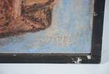Raimundo de Oliveira (1930-1966), Cristo - Pastel sobre cartão sobre placa.