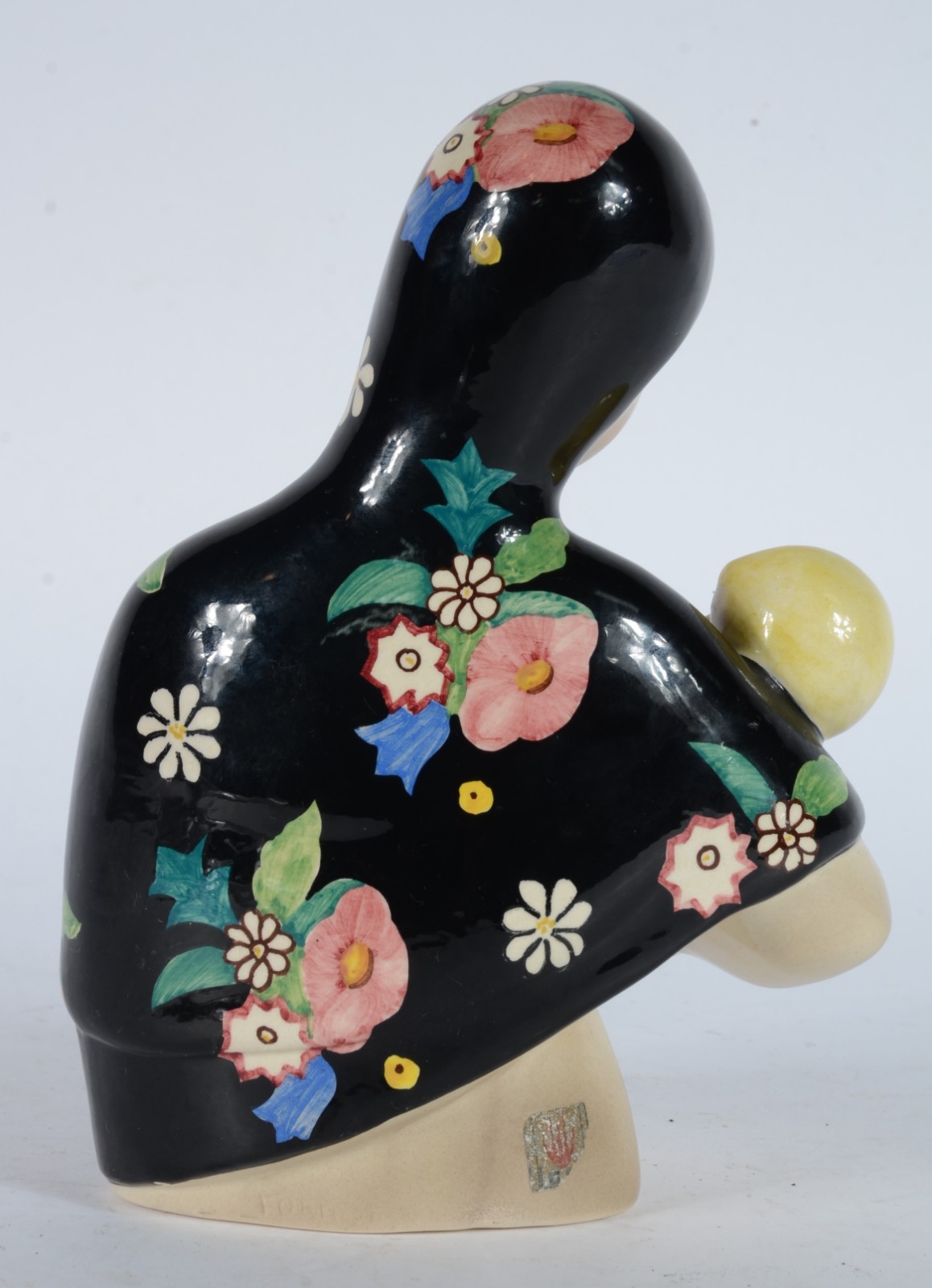 Estatueta de porcelana italiana policromada representando "Madona". - foto 4 de 7