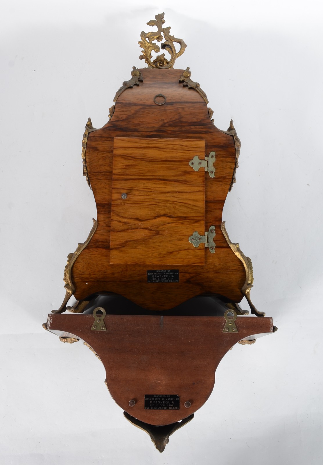 Relógio alemão Lauris com caixa de madeira marchetada, aplicações de... - foto 5 de 8