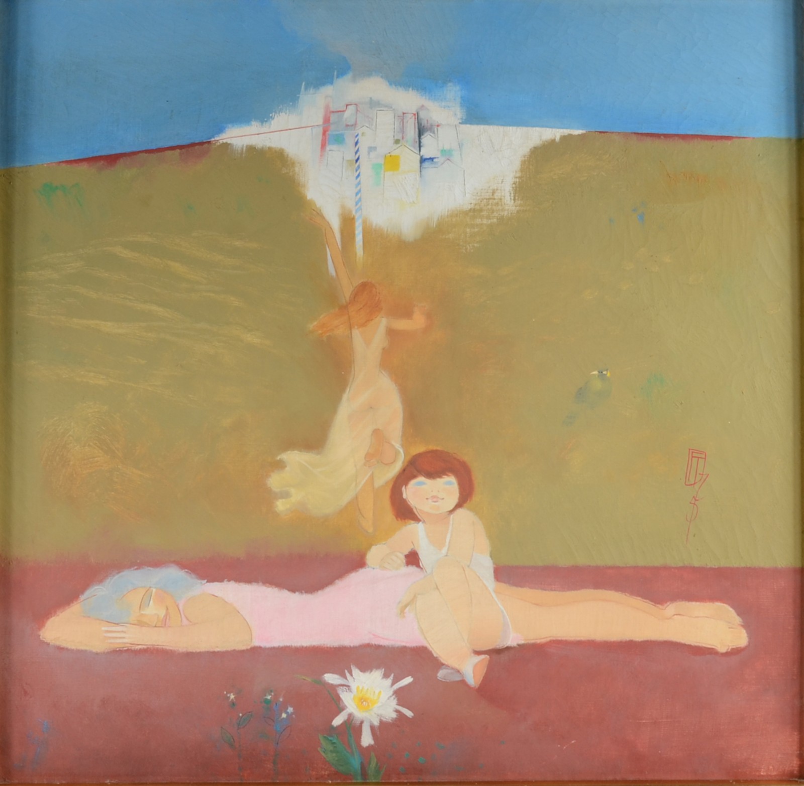 Floriano Teixeira (1923-2000), Figuras femininas e flor - foto 1 de 7