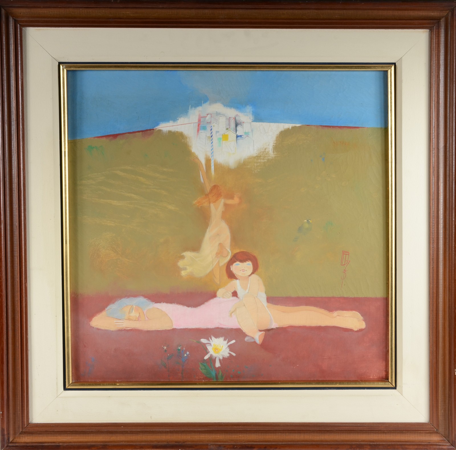Floriano Teixeira (1923-2000), Figuras femininas e flor - foto 2 de 7
