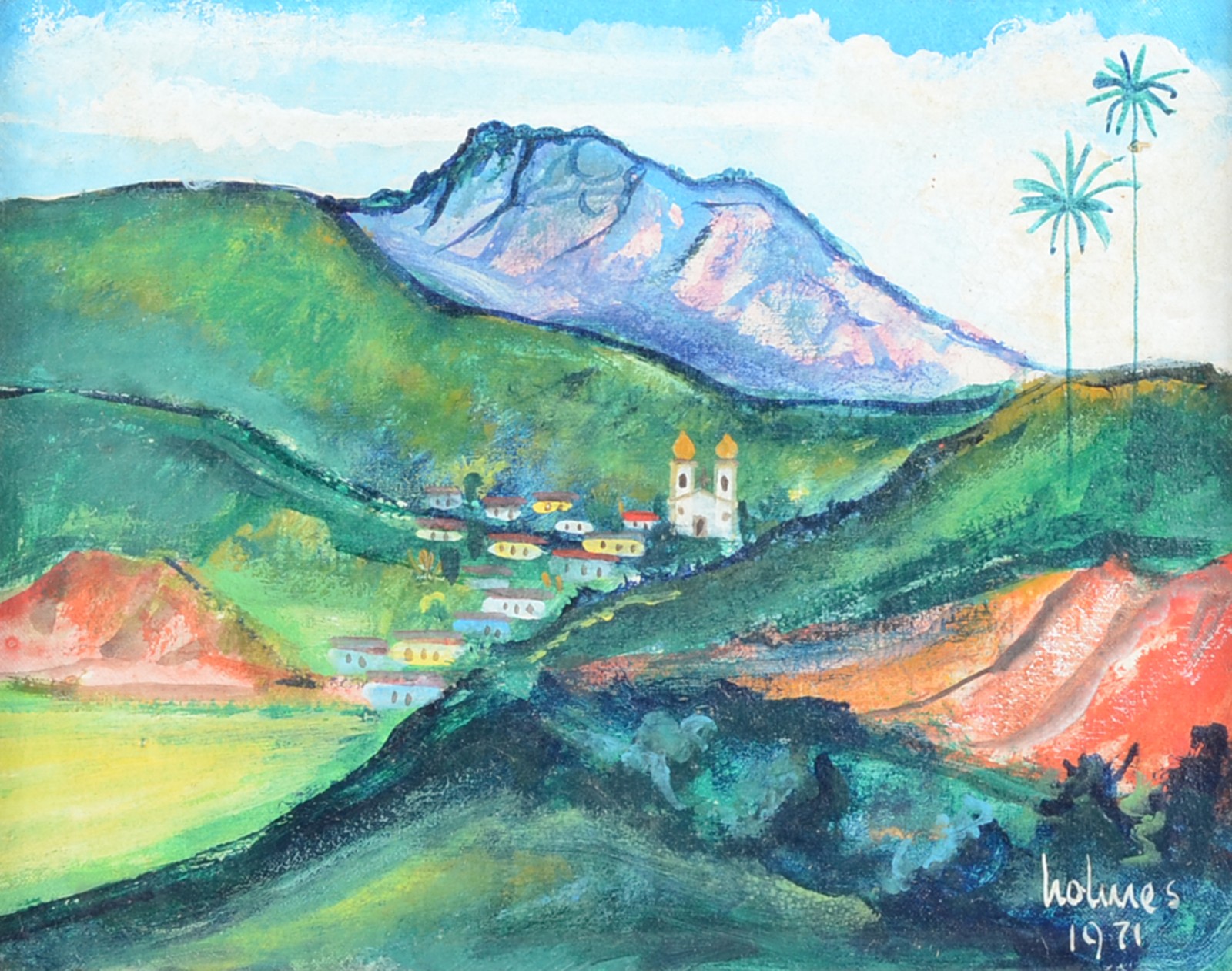 Óleo sobre tela. Datado 1971. - foto 1 de 4