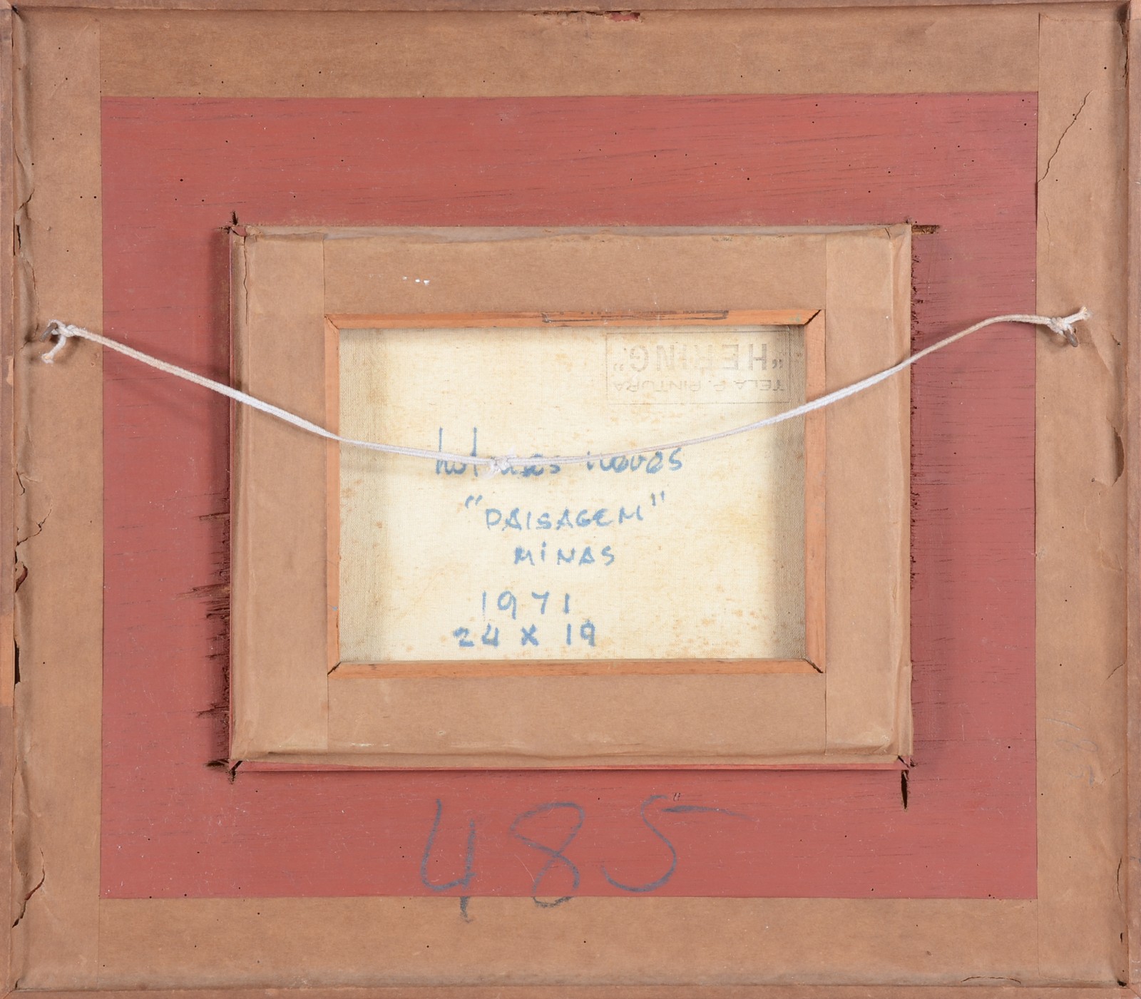 Óleo sobre tela. Datado 1971. - foto 4 de 4