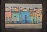 AZAMOR ( 1925/1996), Casários - Óleo sobre tela.