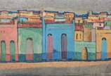 AZAMOR ( 1925/1996), Casários - Óleo sobre tela.
