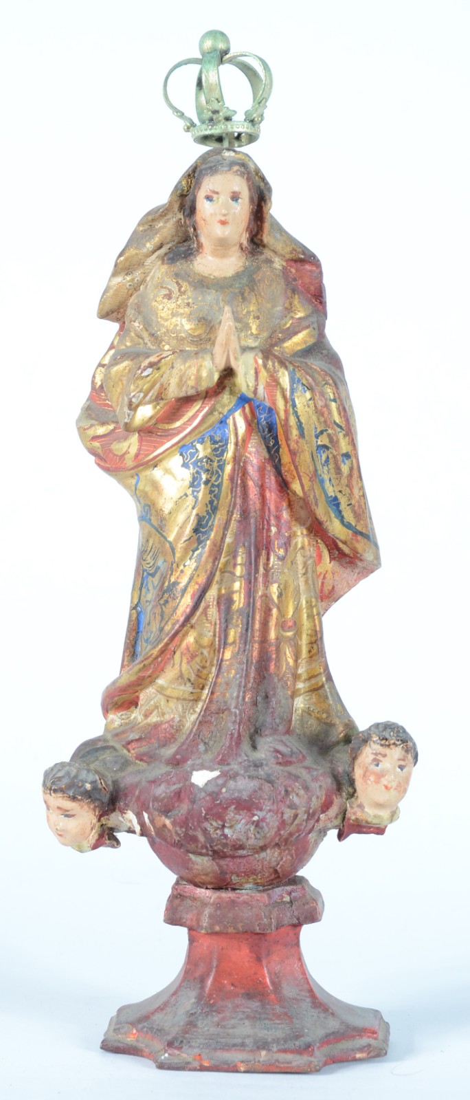 Nossa Senhora da Conceição - Imagem de madeira policromada e dourada... - foto 2 de 9