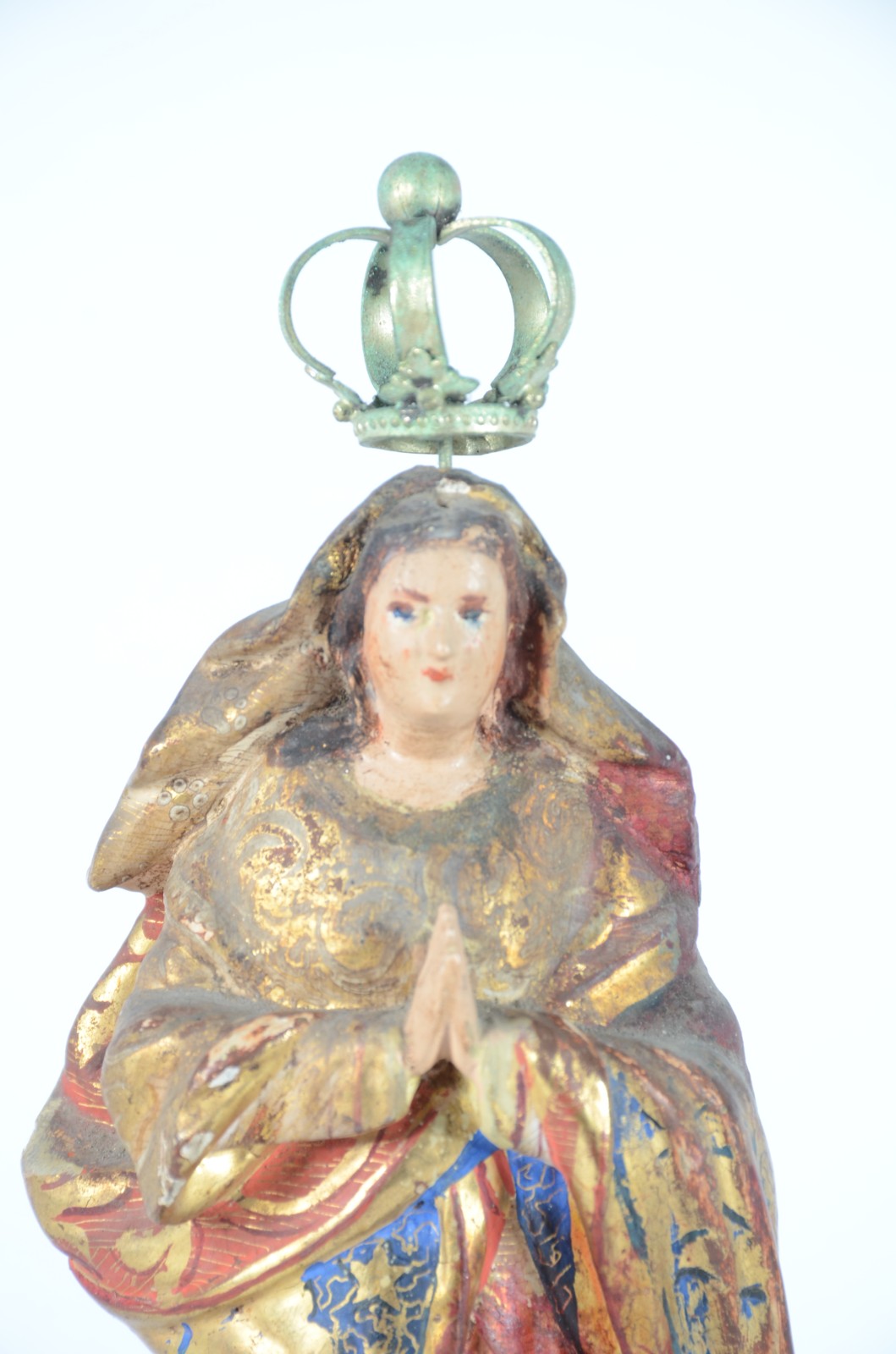 Nossa Senhora da Conceição - Imagem de madeira policromada e dourada... - foto 4 de 9