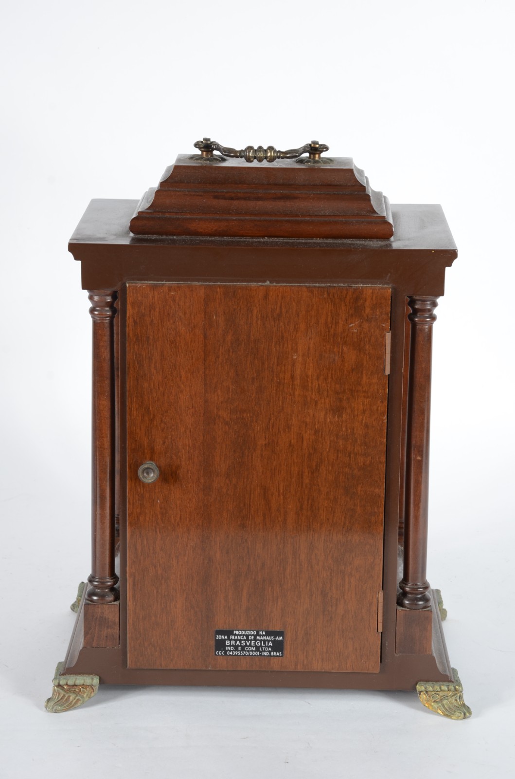 Relógio carrilhão de mesa, marca alemã Lauris, mostrador de metal com... - foto 9 de 10